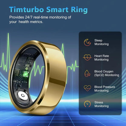 2026 Smart Ring Blood Pressure Heart Rate Sleep Monitoring Smartring IP68 & 5ATM Waterproof Multi-Sport Mode Smartring Man Women