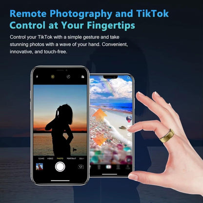 2026 Smart Ring Blood Pressure Heart Rate Sleep Monitoring Smartring IP68 & 5ATM Waterproof Multi-Sport Mode Smartring Man Women